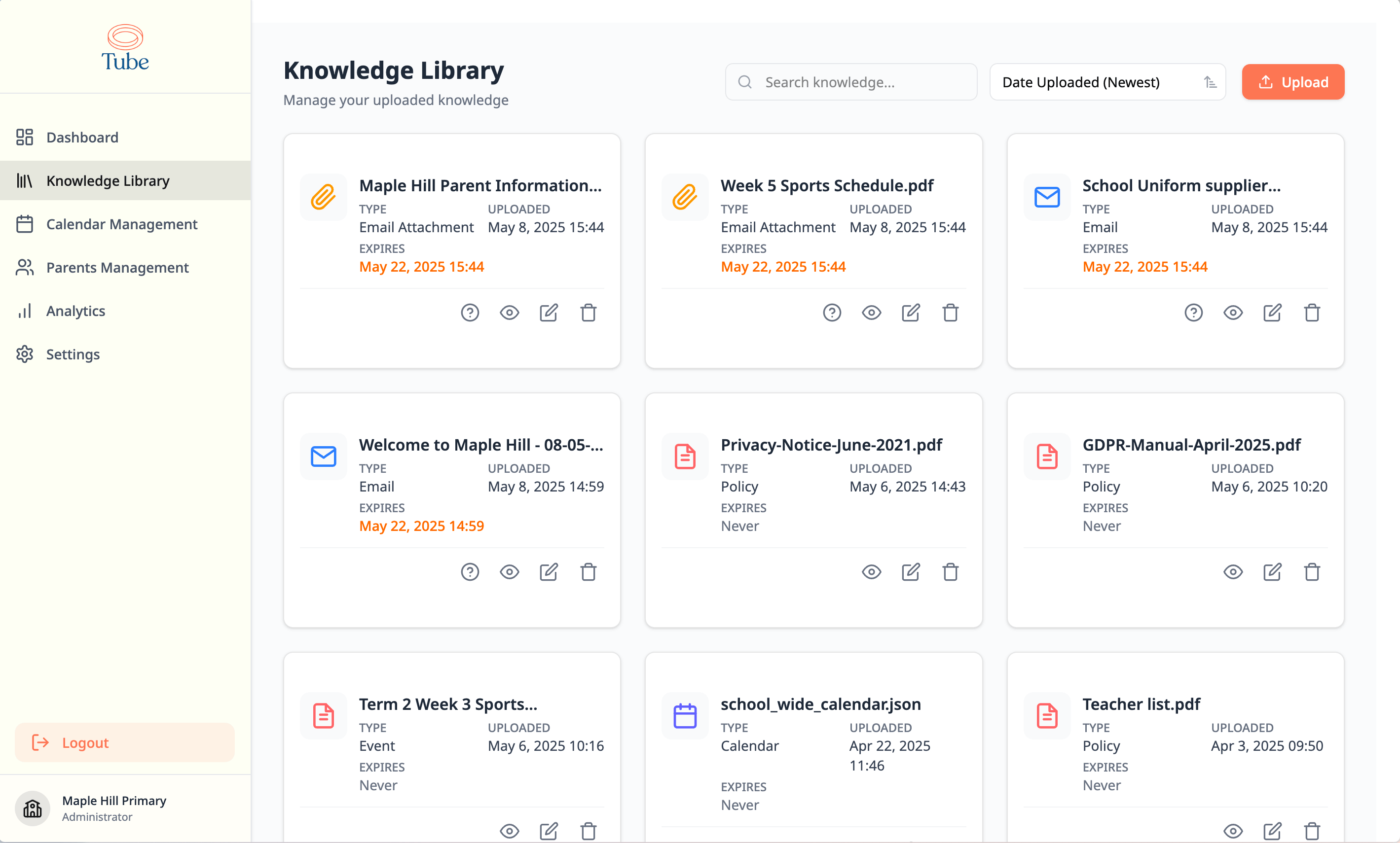Knowledge Management System Library